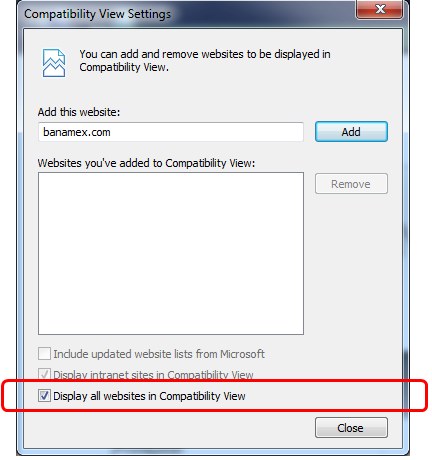 internet explorer 9 compatibility mode